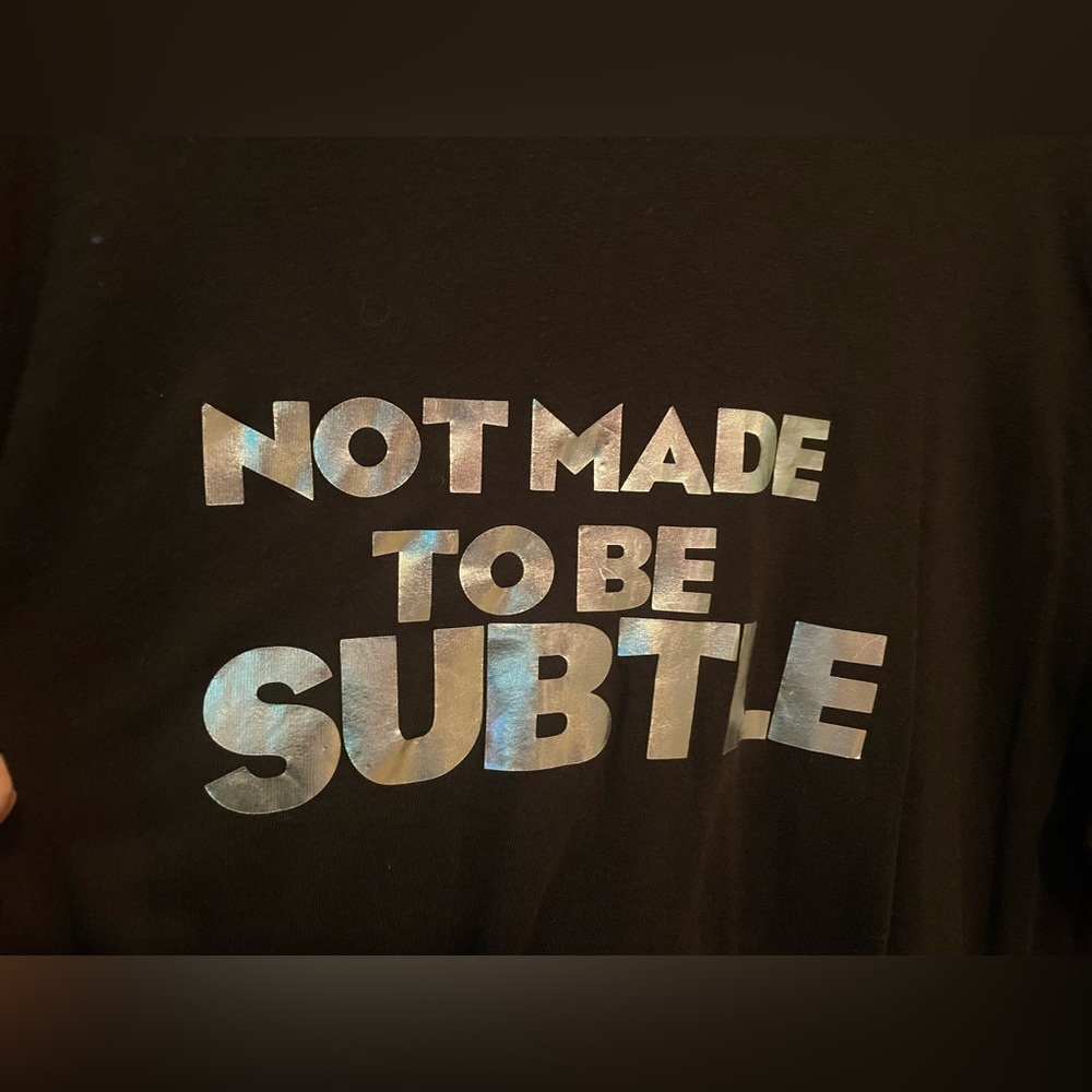 “Not Made to be Subtle” custom t-shirt dress